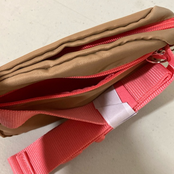 Unbranded New, Crossbody bag, Tan and Coral - Picture 3 of 11
